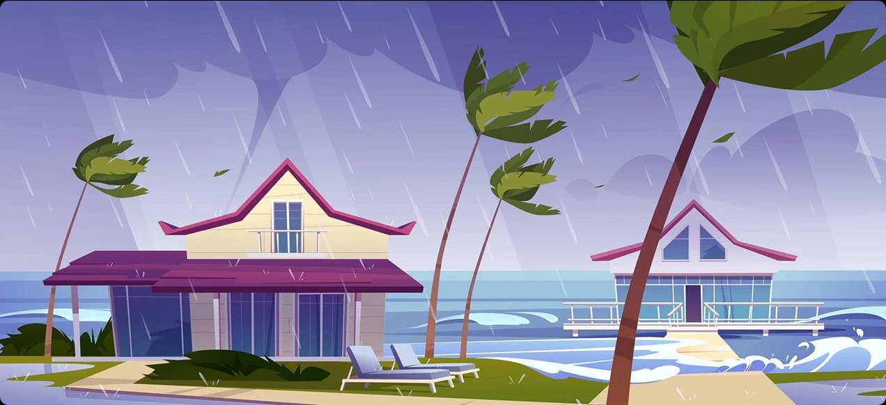 House in flood