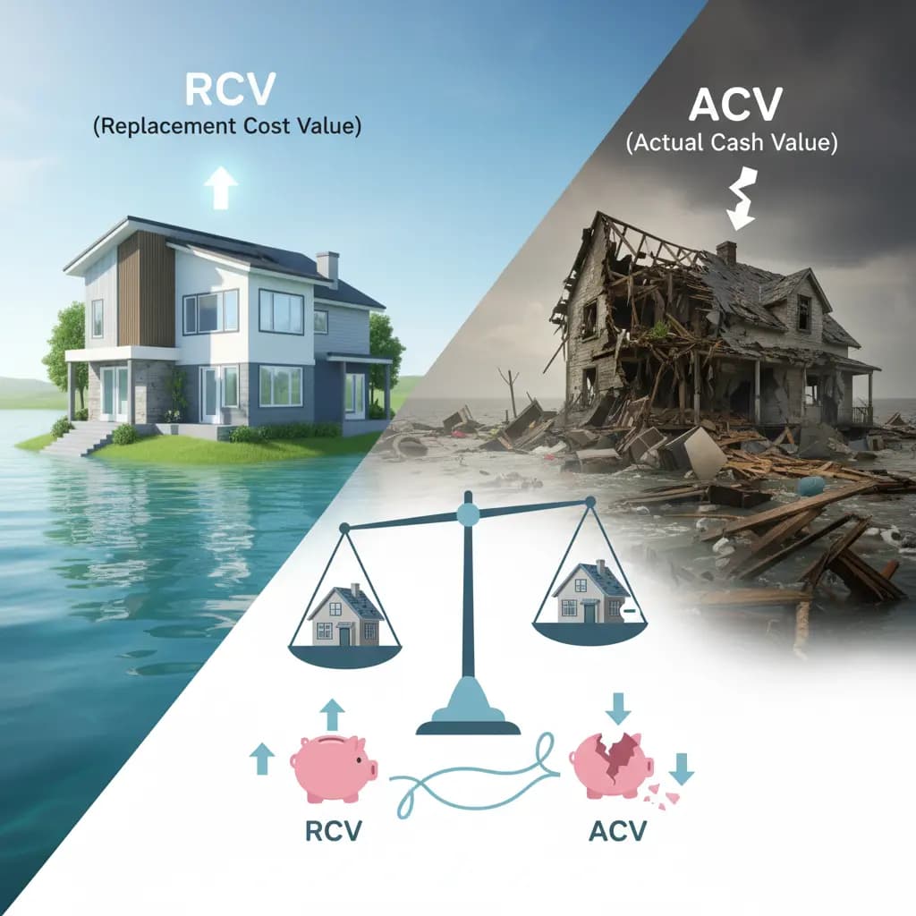 RCV vs ACV Flood Insurance: What Homeowners Must Know | Advantage Flood